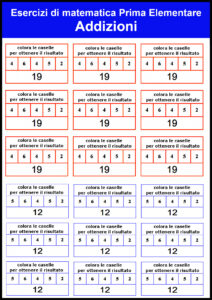 esercizi di prima elementare di matematica