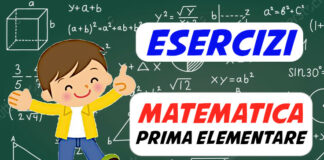 esercizi matematica prima elementare