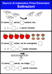 esercizi prima elementare matematica