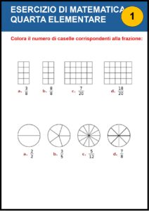 esercizi di matematica di quarta elementare