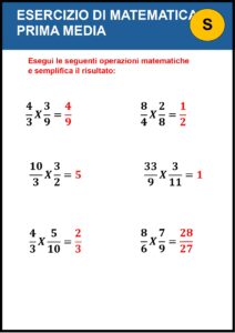 esercizi matematica prima media​