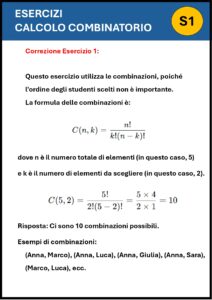 calcolo combinatorio esercizi