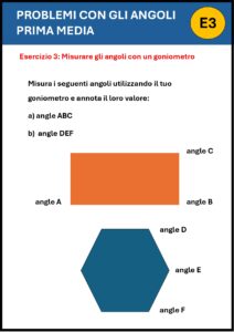 esercizi angoli prima media​