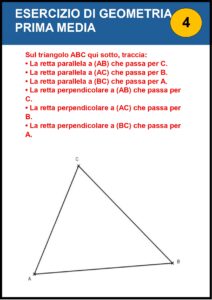 esercizi di geometria per la prima media​