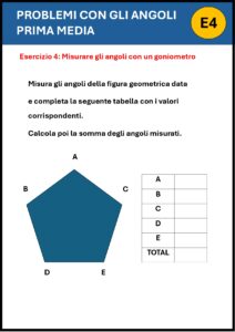 esercizi geometria angoli prima media​