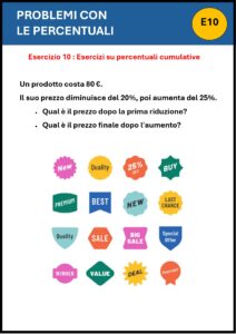 esercizi percentuale