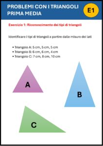 esercizi triangoli prima media