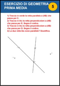 geometria prima media esercizi​