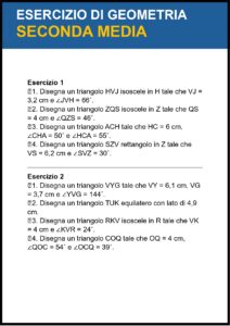 problemi di geometria per la seconda media