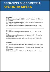 problemi di geometria per la seconda media