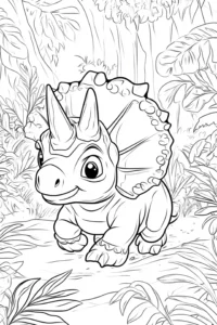 disegni dinosauri facili