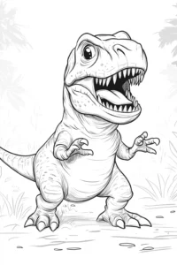 disegno dinosauro da colorare