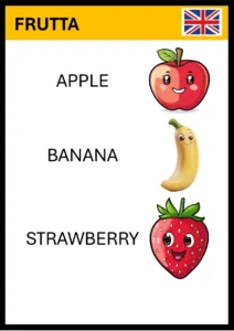 schede inglese prima elementare
