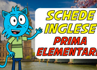 schede inglese prima elementare