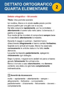 dettati ortografici classe quarta pdf​