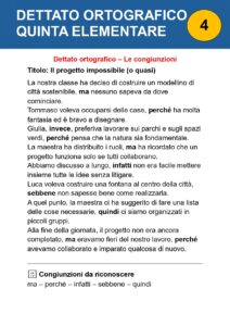 dettati ortografici classe quinta