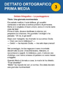 dettati ortografici prima media dettati ortografici prima media
