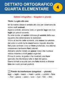 dettato ortografico quarta elementare dettato ortografico quarta elementare