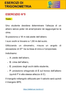 esercizi di trigonometria esercizi di trigonometria
