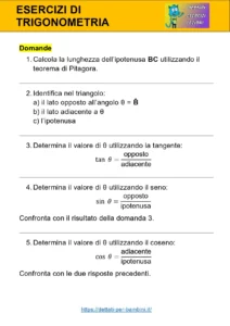esercizi di trigonometria svolti esercizi di trigonometria svolti