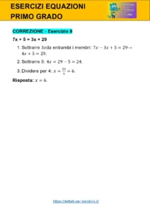 esercizi equazioni di primo grado esercizi equazioni di primo grado
