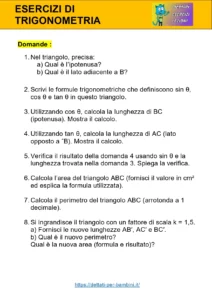 esercizi su trigonometria esercizi su trigonometria
