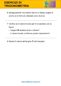 esercizi su trigonometria esercizi su trigonometria