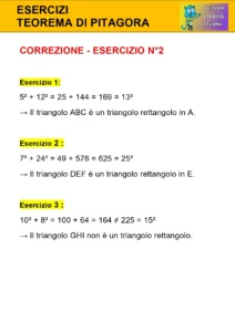 Esercizi Teorema Di Pitagora File PDF Scaricabili Gratuitamente