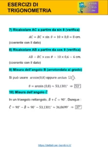 trigonometria esercizio trigonometria esercizio