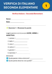 verifica italiano seconda elementare pdf verifica italiano seconda elementare pdf