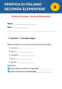verifica italiano seconda elementare pdf verifica italiano seconda elementare pdf