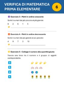 verifiche di matematica prima elementare da stampare verifiche di matematica prima elementare da stampare