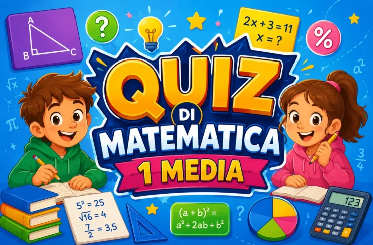 quiz matematica 1 media