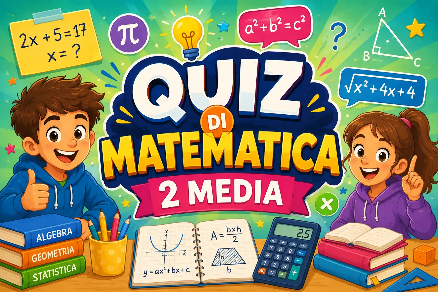 quiz matematica 2 media