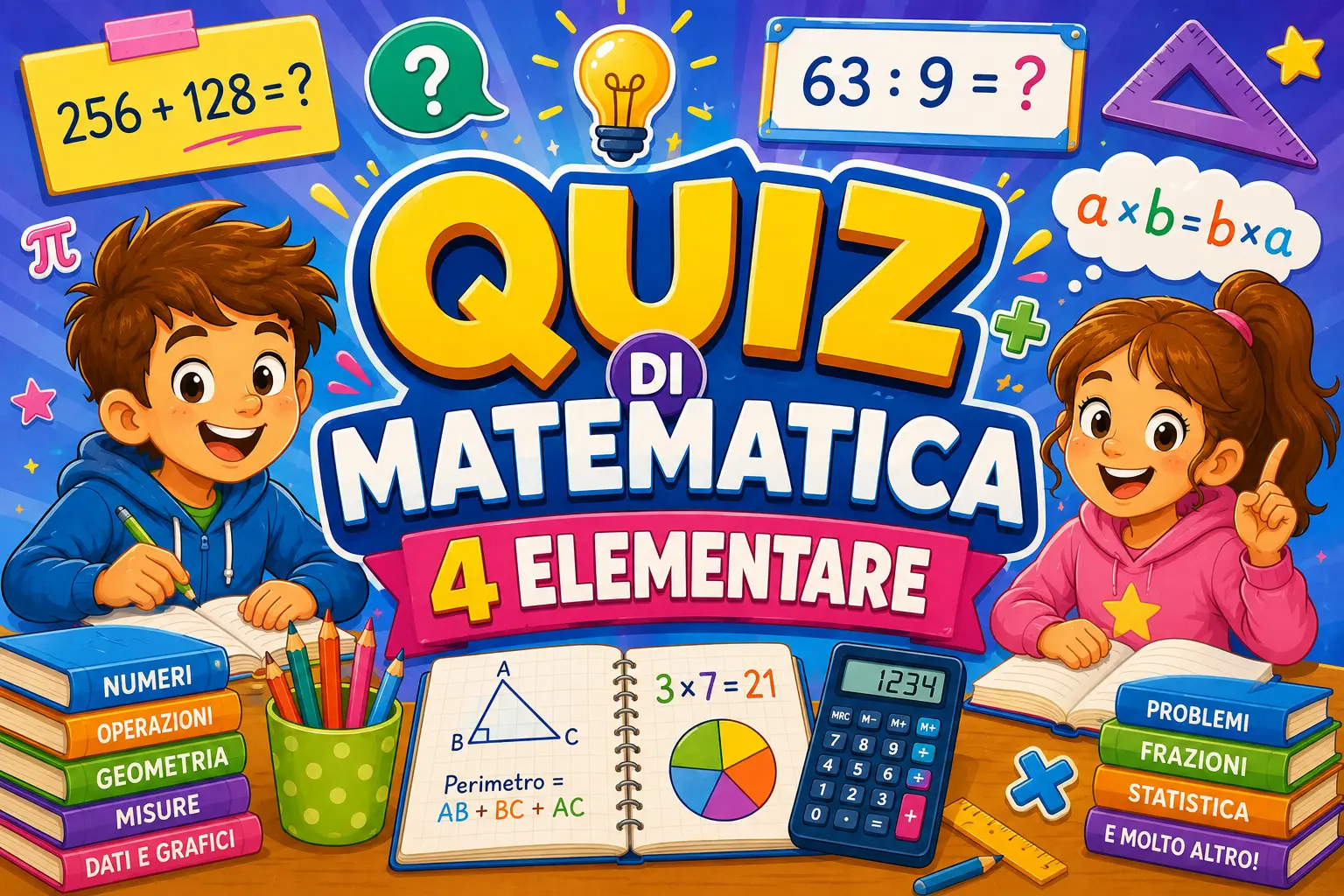 quiz matematica 4 elementare