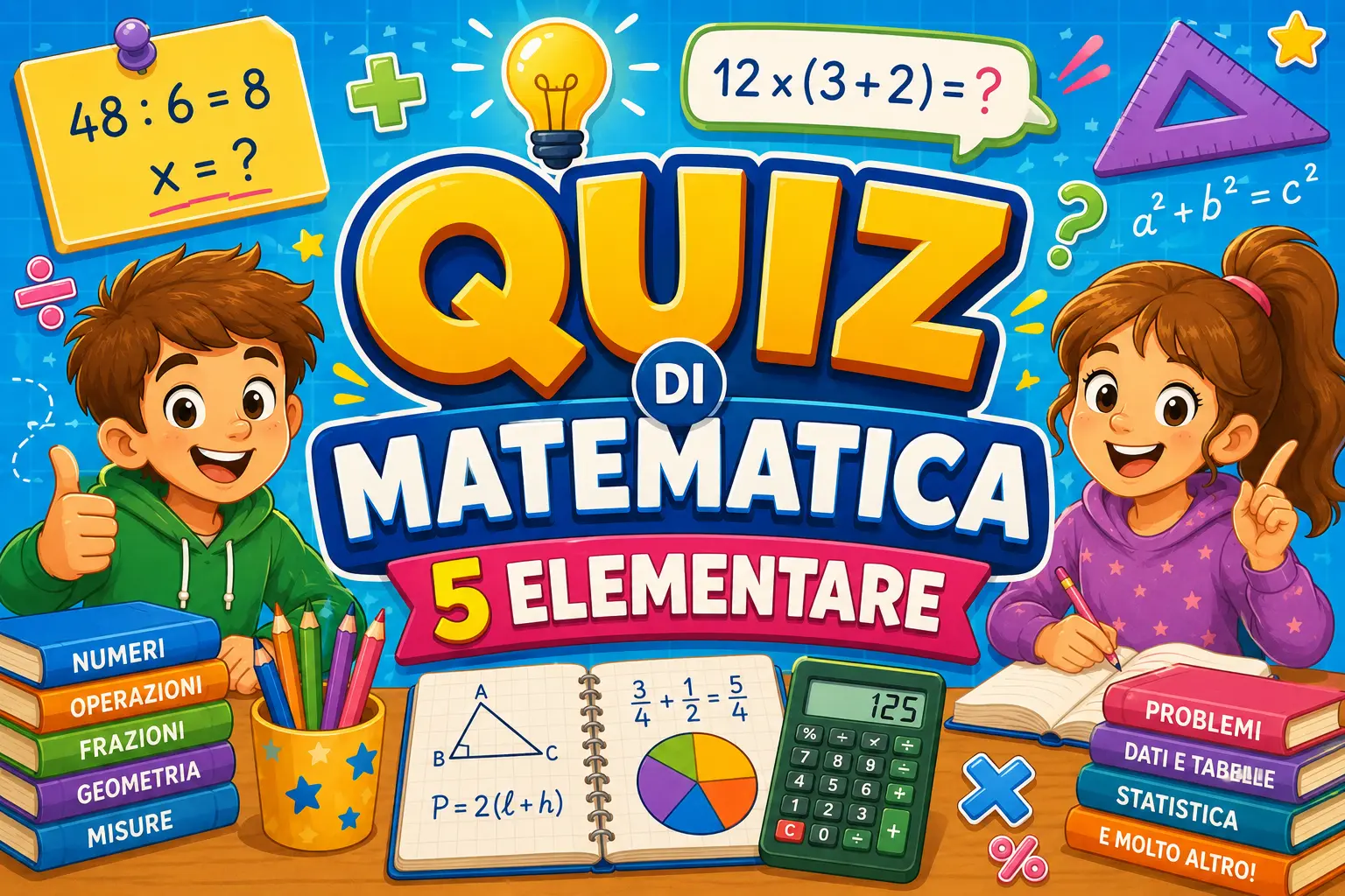 quiz matematica 5 elementare