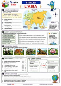 schede geografia seconda elementare