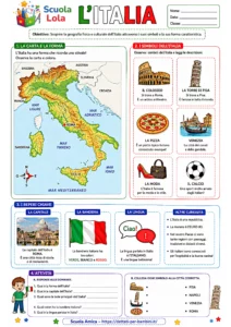 schede geografia seconda elementare