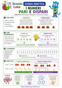 scheda matematica classe prima