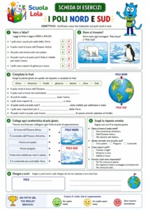schede geografia seconda elementare
