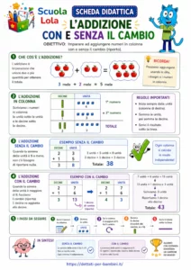 schede matematica prima elementare
