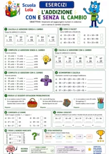 schede matematica prima elementare